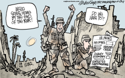 IRAQ WITHDRAWAL by Mike Keefe