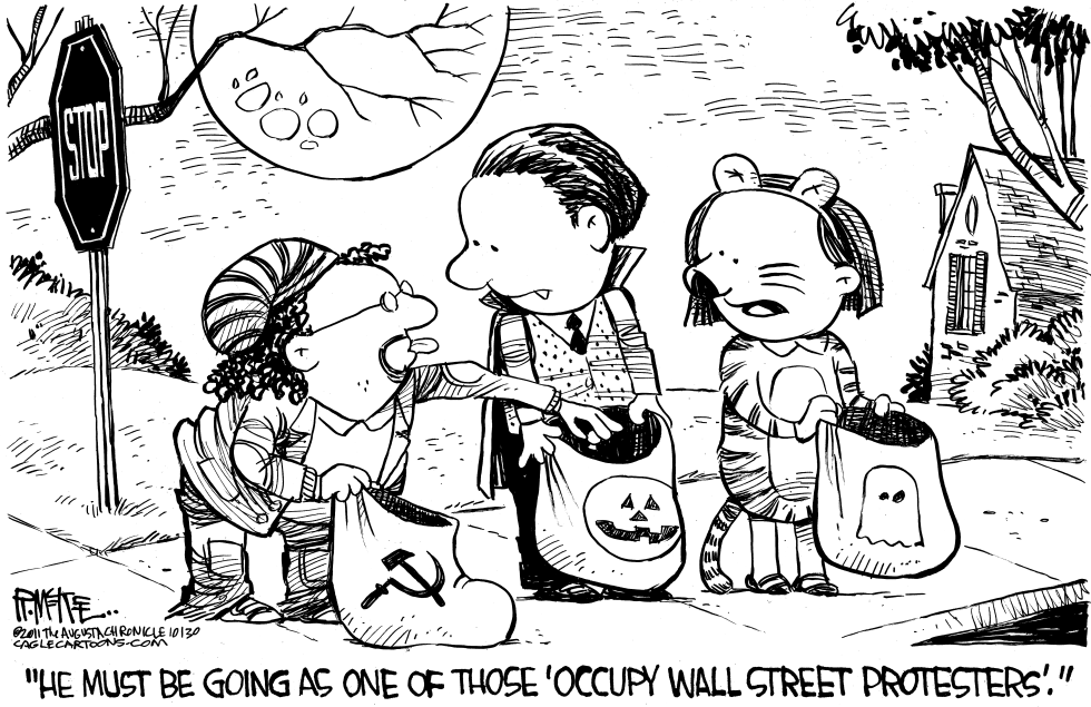  OCCUPY PROTESTER HALLOWEEN COSTUME by Rick McKee