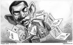 BARACK OBAMA - ESTUDIANTE MEDIOCRE  by Taylor Jones