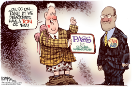 CLINTONS PASS FOR CAIN by Rick McKee