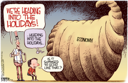 HOLIDAYS ECONOMY TOON by Rick McKee