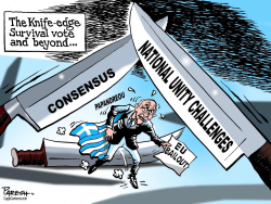 GREECE PM'S CHALLENGES by Paresh Nath