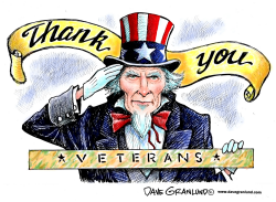 THANK YOU TO VETERANS by Dave Granlund