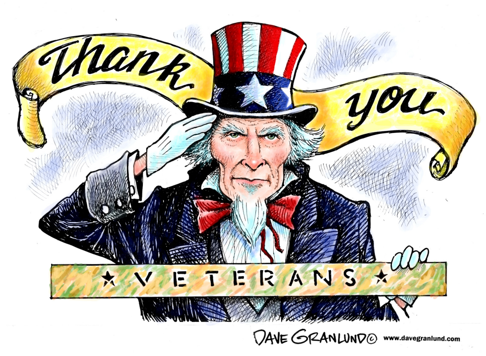  THANK YOU TO VETERANS by Dave Granlund