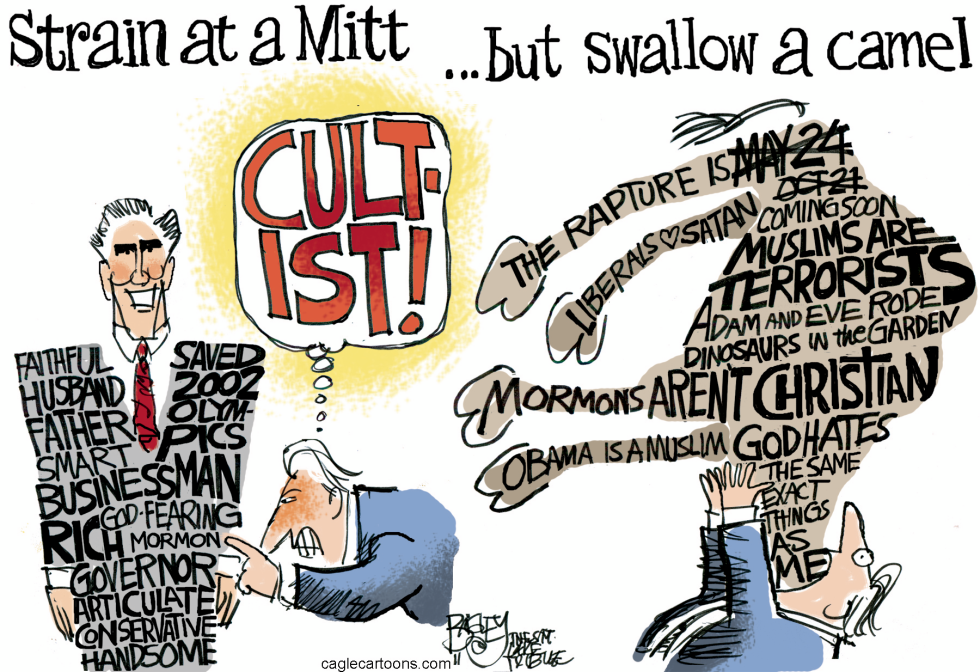  GNAT-PICKING ROMNEY by Pat Bagley