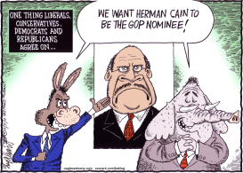 HERMAN CAIN SEX SCANDAL by Bob Englehart