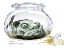 BERLUSCONI AS A FISH by Riber Hansson