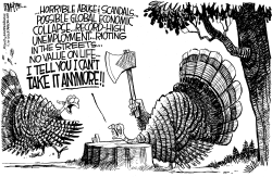 TURKEY SUICIDE by Rick McKee