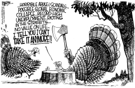 TURKEY SUICIDE by Rick McKee