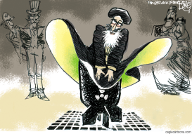 EL AYATOLLAH SE ALOCA  by Pat Bagley