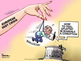 BERLUSCONI AT BAY by Paresh Nath