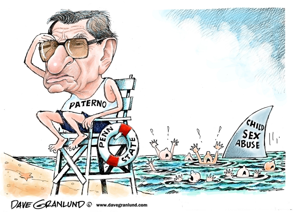  PATERNO AND PENN STATE SCANDAL by Dave Granlund