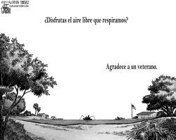 AGRADECE A UN VETERANO by Daryl Cagle