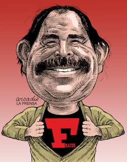 DANIEL ORTEGA by Arcadio Esquivel