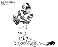 BUFFALO BILLS UNRAVELING by Adam Zyglis