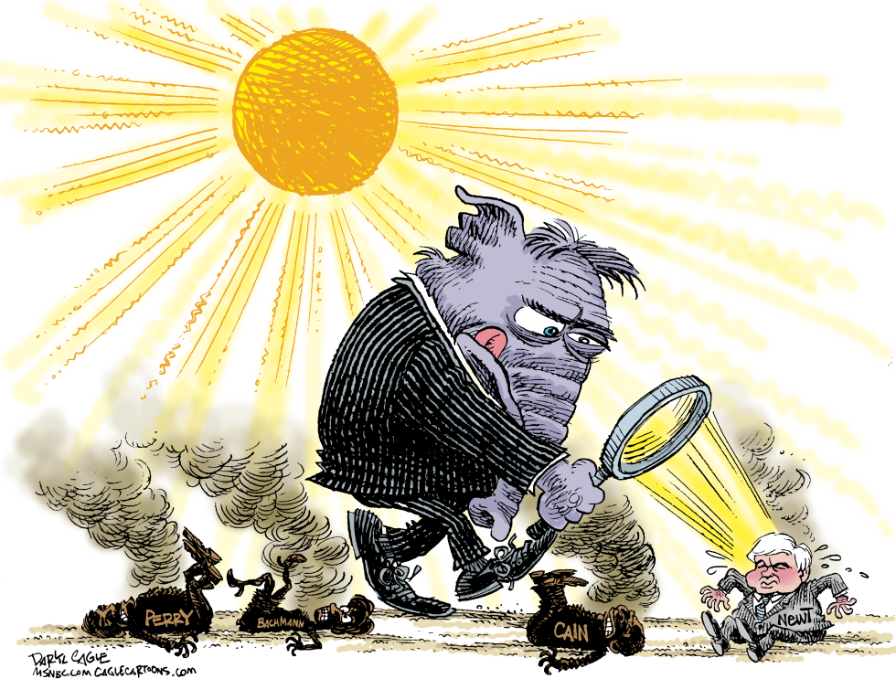  GOP MAGNIFYING GLASS by Daryl Cagle