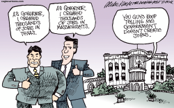 GOVERNMENT- CREATED JOBS by Mike Keefe