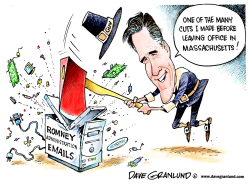 GOV ROMNEY DELETED EMAILS by Dave Granlund