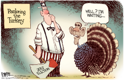 OBAMA TURKEY PARDON by Rick McKee