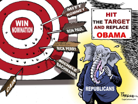 GOP CANDIDATES by Paresh Nath