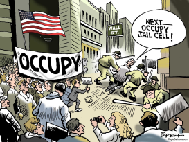 WALL STREET ARRESTS by Paresh Nath