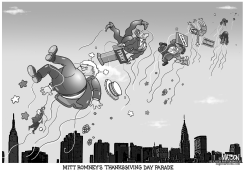 MITT ROMNEYS THANKSGIVING DAY PARADE by RJ Matson