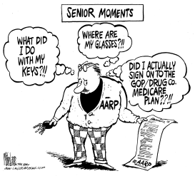 AARP SENIOR MOMENT by Mike Lane