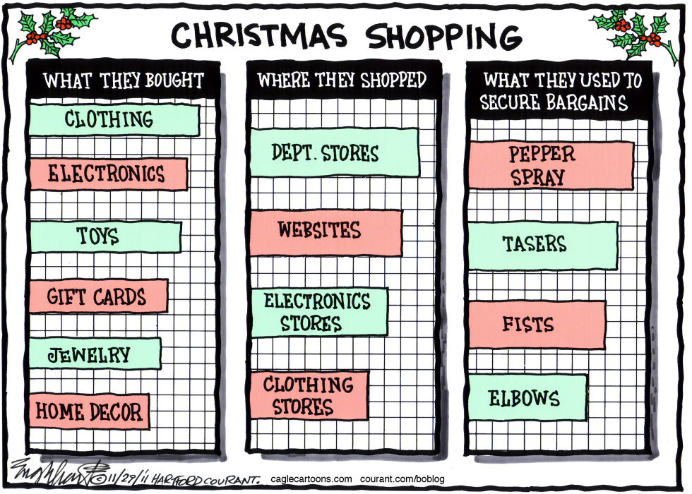  CHRISTMAS SHOPPING by Bob Englehart