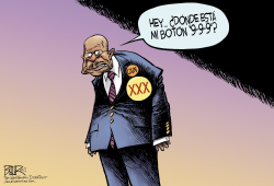 NUEVO ESLOGAN PARA CAIN by Nate Beeler