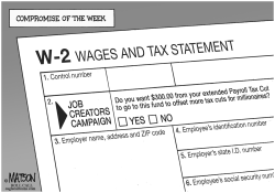 PAYROLL TAX CUT COMPROMISE by RJ Matson