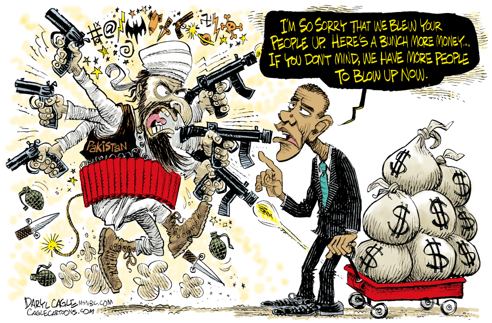  PAKISTAN AND OBAMA by Daryl Cagle