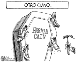 EL ATAUD DE HERMAN CAIN by Adam Zyglis