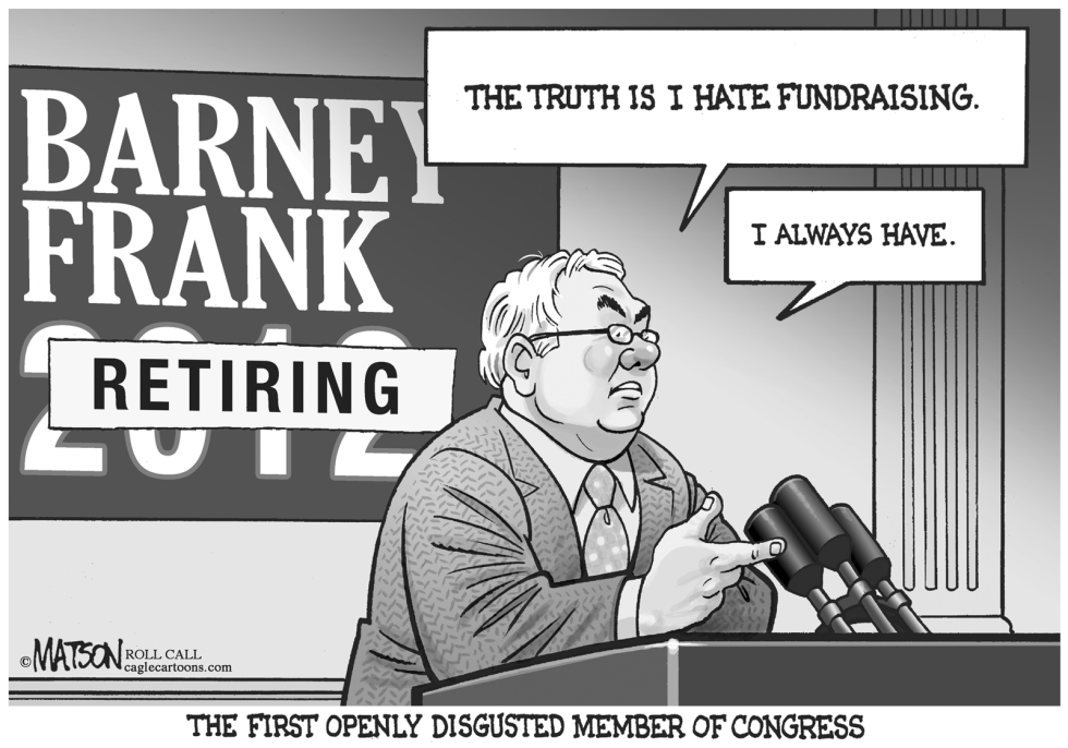  BARNEY FRANK ANNOUNCES RETIREMENT by RJ Matson