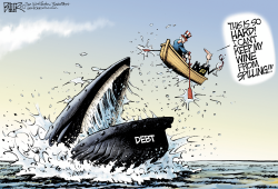 DEBT SHIPMATES by Nate Beeler