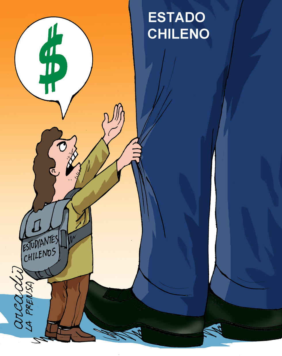  ESTADO CHILENO Y EXIGENCIAS DE ESTUDIANTES by Arcadio Esquivel