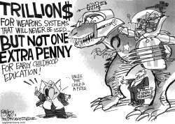 MILITARY INDUSTRIAL DINOSAUR by Pat Bagley