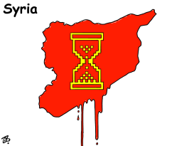 SYRIAN BLOOD  by Emad Hajjaj