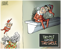 ROMNEY ELF ON THE SHELF by John Cole