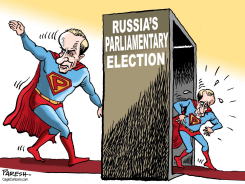 PUTIN SHRINKS by Paresh Nath