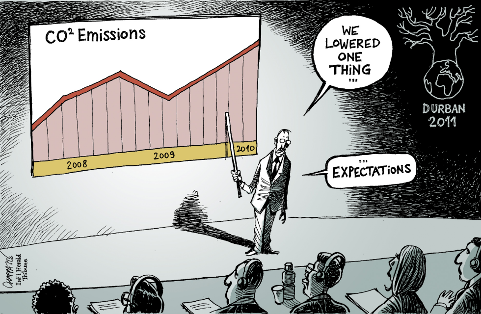  THE FIGHT AGAINST CLIMATE CHANGE by Patrick Chappatte