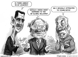 ASSAD, CORZINE AND SANDUSKY by Taylor Jones