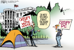 OCCUPYING THE OCCUPIERS by Nate Beeler