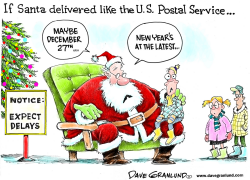 SANTA AND US POSTAL PLAN by Dave Granlund