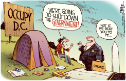 GOVERNMENT SHUTDOWN by Rick McKee