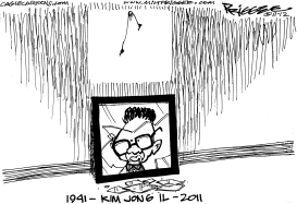 KIM JONG IL DIES by Milt Priggee