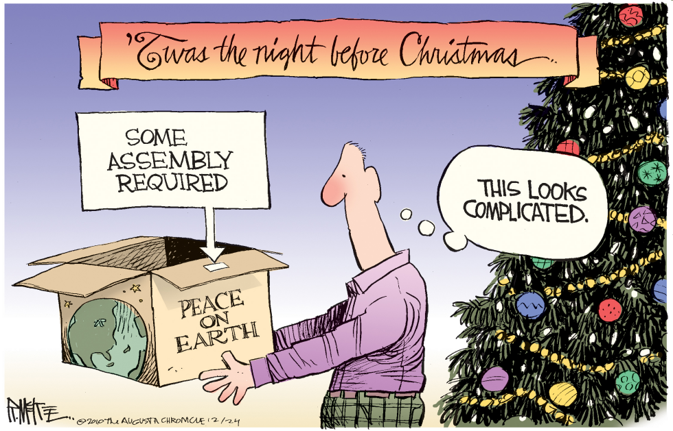  PEACE ON EARTH SOME ASSEMBLY REQUIRED by Rick McKee