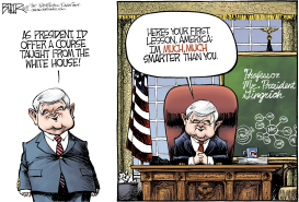 PROFESSOR GINGRICH by Nate Beeler