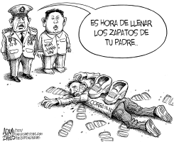 LOS ZAPATOS DE KIM JONG by Adam Zyglis