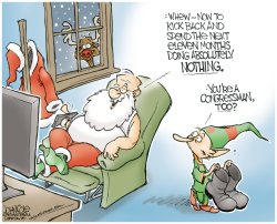 DO-NOTHING SANTA by John Cole