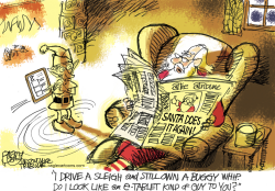 LUDDITE SANTA by Pat Bagley